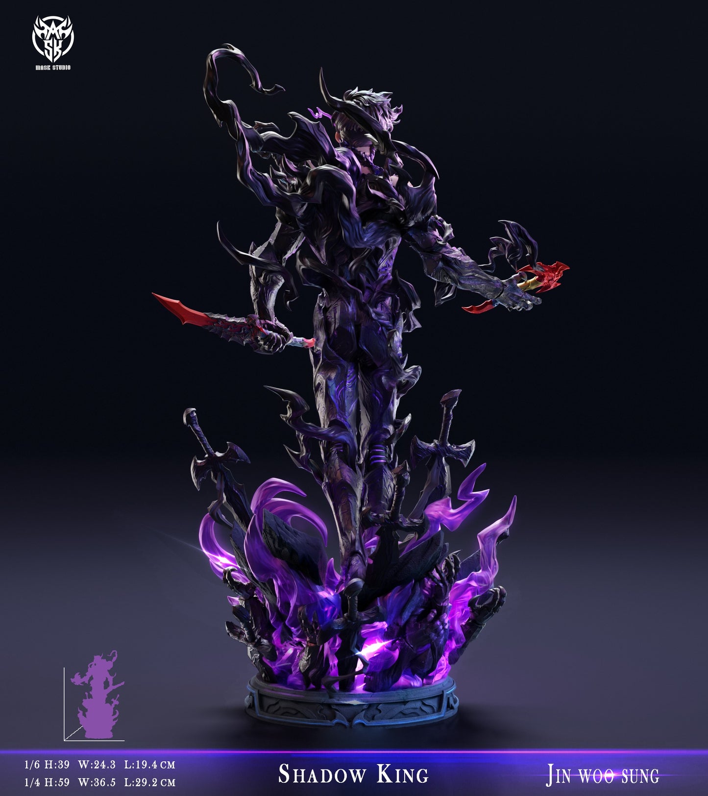 [Pre-Order] Mask Studio - Statue - Solo Leveing - Shadow King Sung Jin Woo