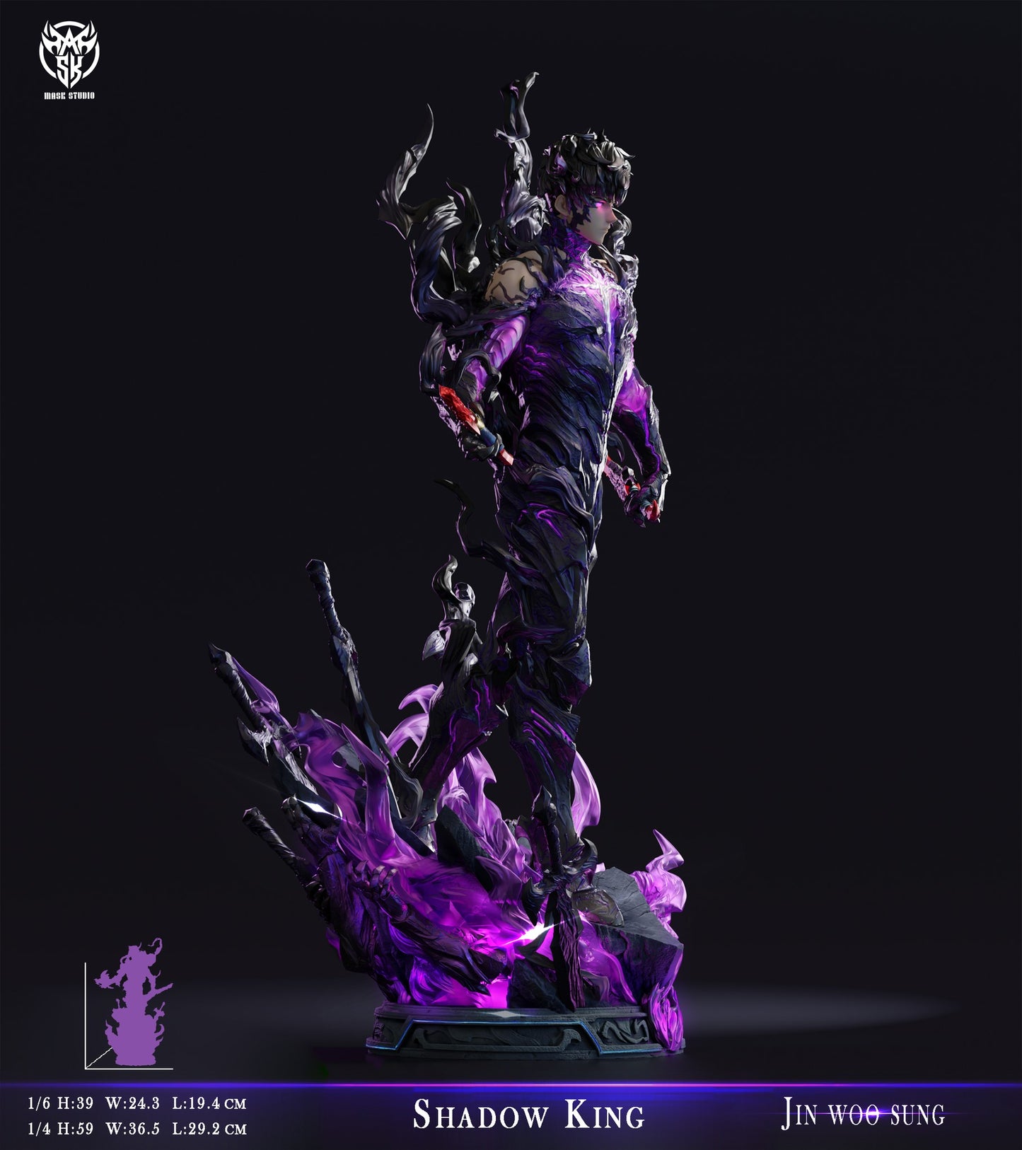 [Pre-Order] Mask Studio - Statue - Solo Leveing - Shadow King Sung Jin Woo