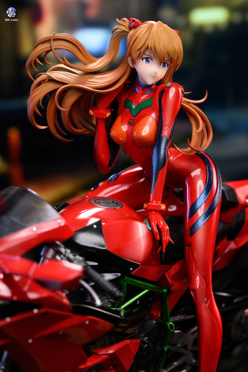 [Warehouse in Stock] KOL Brother Studio - Statue - Neon Genesis Evangelion - Motorcycle Asuka