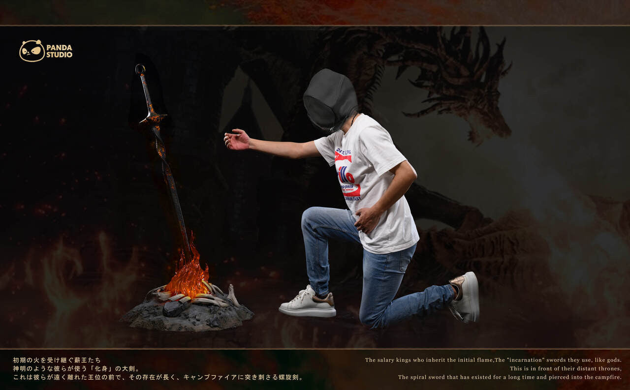 [Warehouse in Stock] Panda Studio - Statue - Elden Ring - FireLink Greatsword