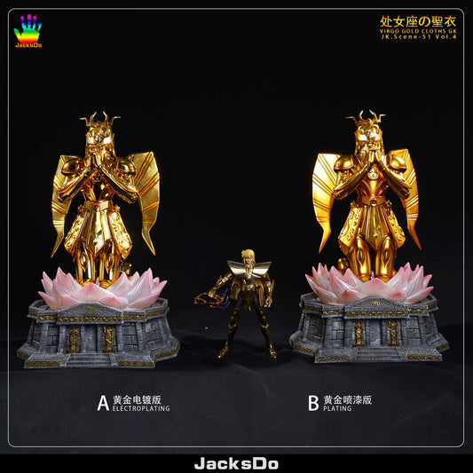 [Warehouse in stock] JacksDo Studio - Statue - Saint Seiya Virgo Gold Cloths A Version with LED