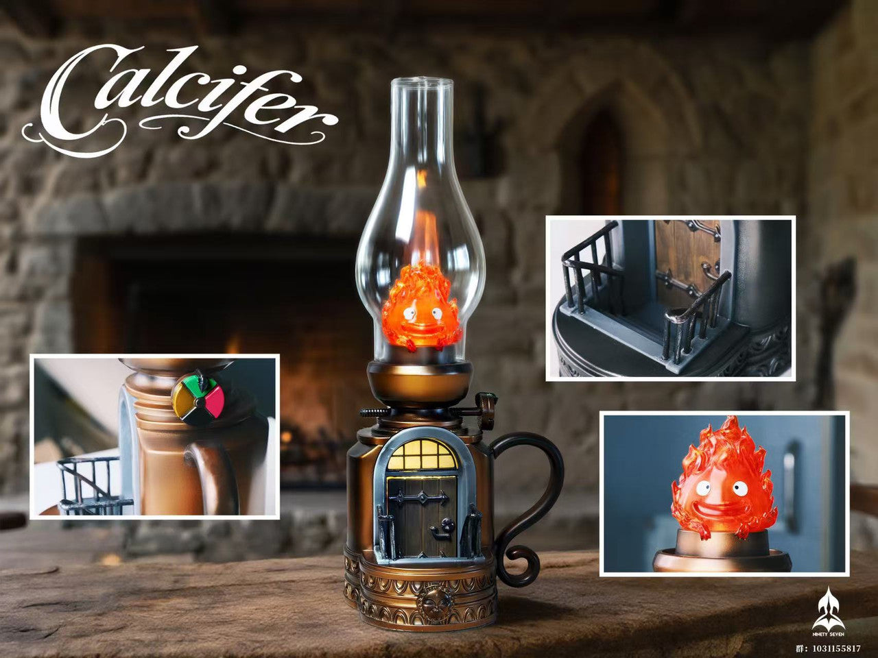 [Pre-Order] NINETY SEVEN Studio - Statue - Howl's Moving Castle - Retro Table Lamp CALCIFER