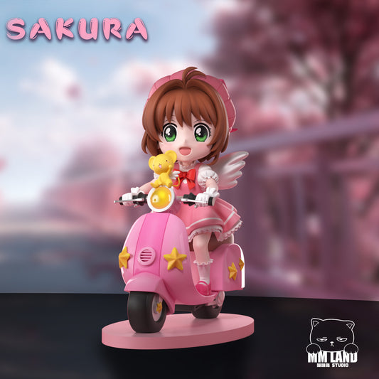 [Pre-Order] MMLAND Studio - Statue - Cardcaptor Sakura - Sakura Kinomoto riding Motorcycle