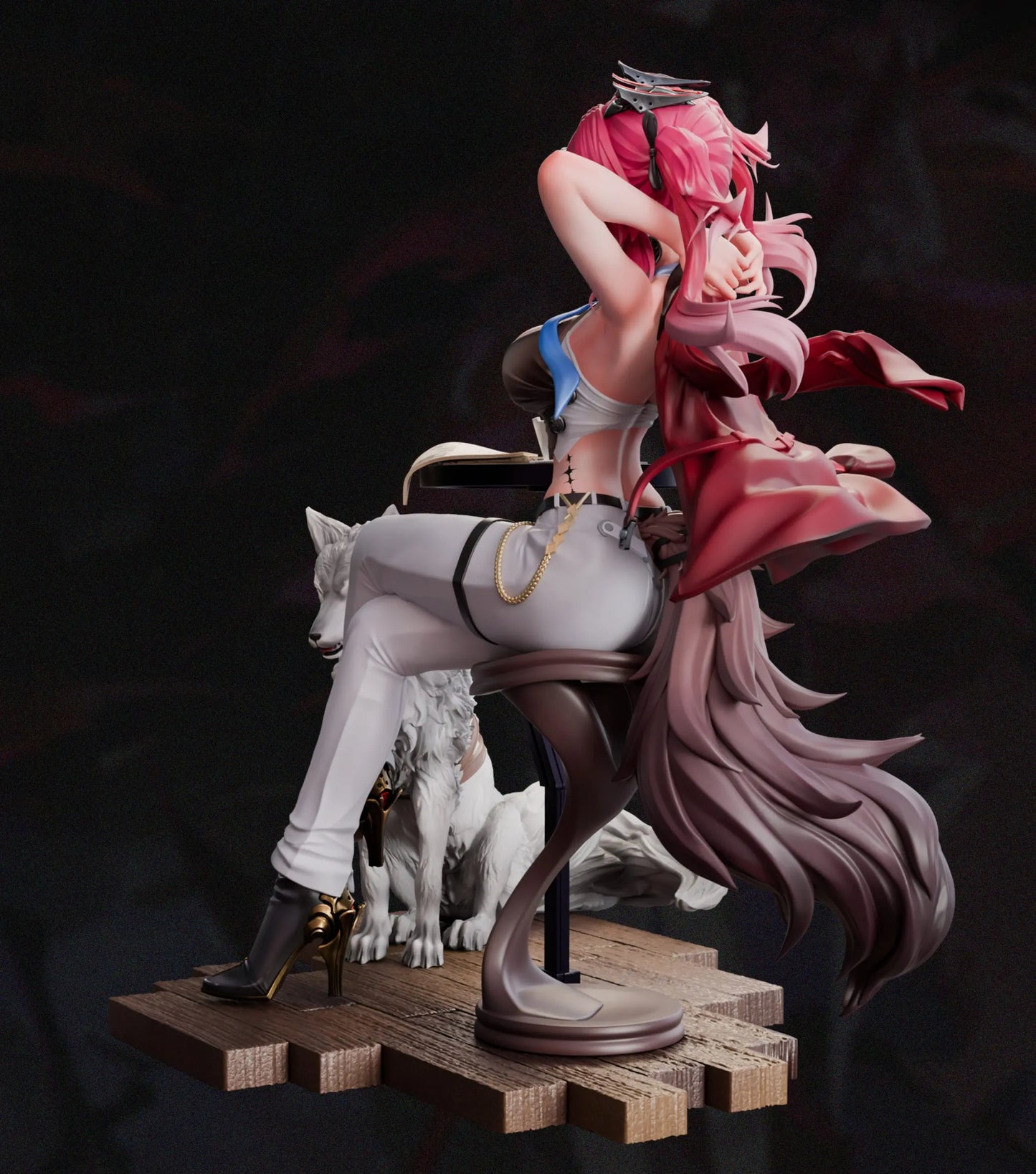 [Pre-Order] Mi Yin Studio - Statue - Wuthering Waves - Flame Wolf Star in the Cafe