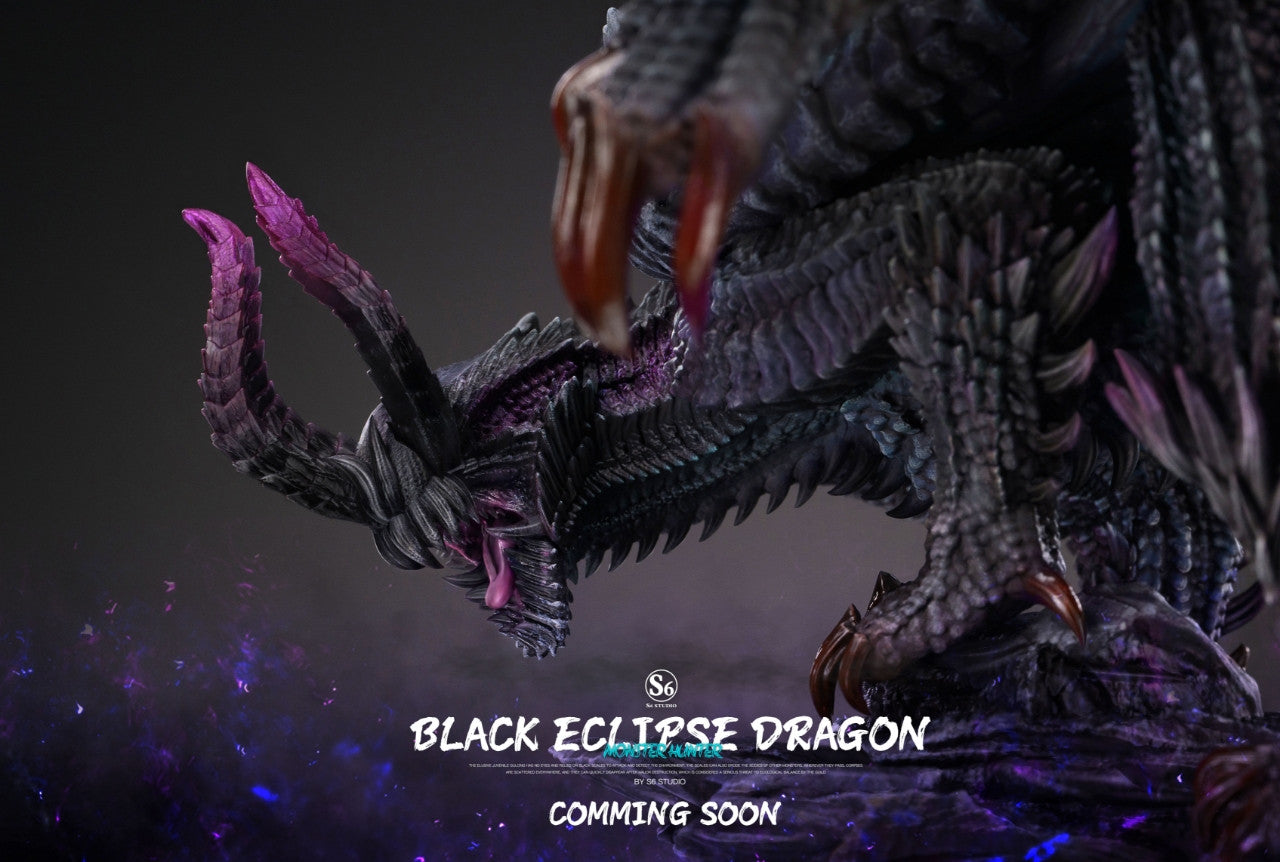 [Warehouse in Stock] S6 studio - Statue - Monster Hunter - #6 Black Eclipse Dragon (Gore Magala)