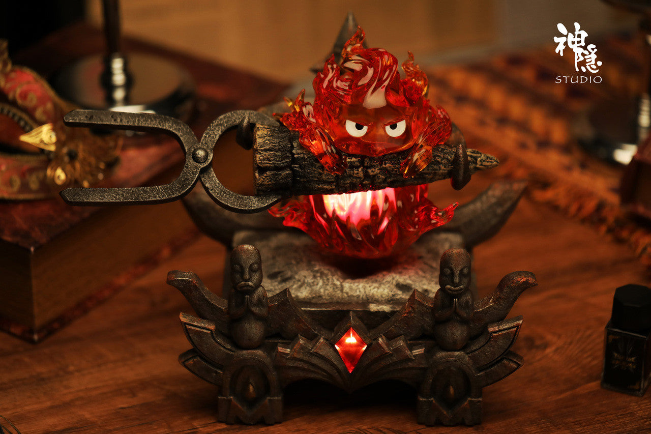 [Warehouse in Stock] Shen Yin Studio - Statue - Howl's Moving Castle - Contract Magic Canon Calcifer with LED Bracket Version