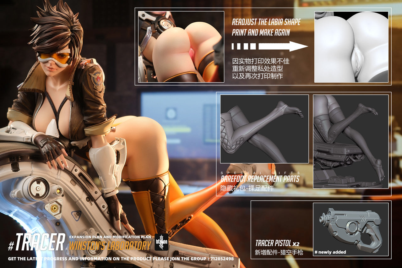 [Warehouse in Stock] Dtalon Studio - Statue - Overwatch - Tracer