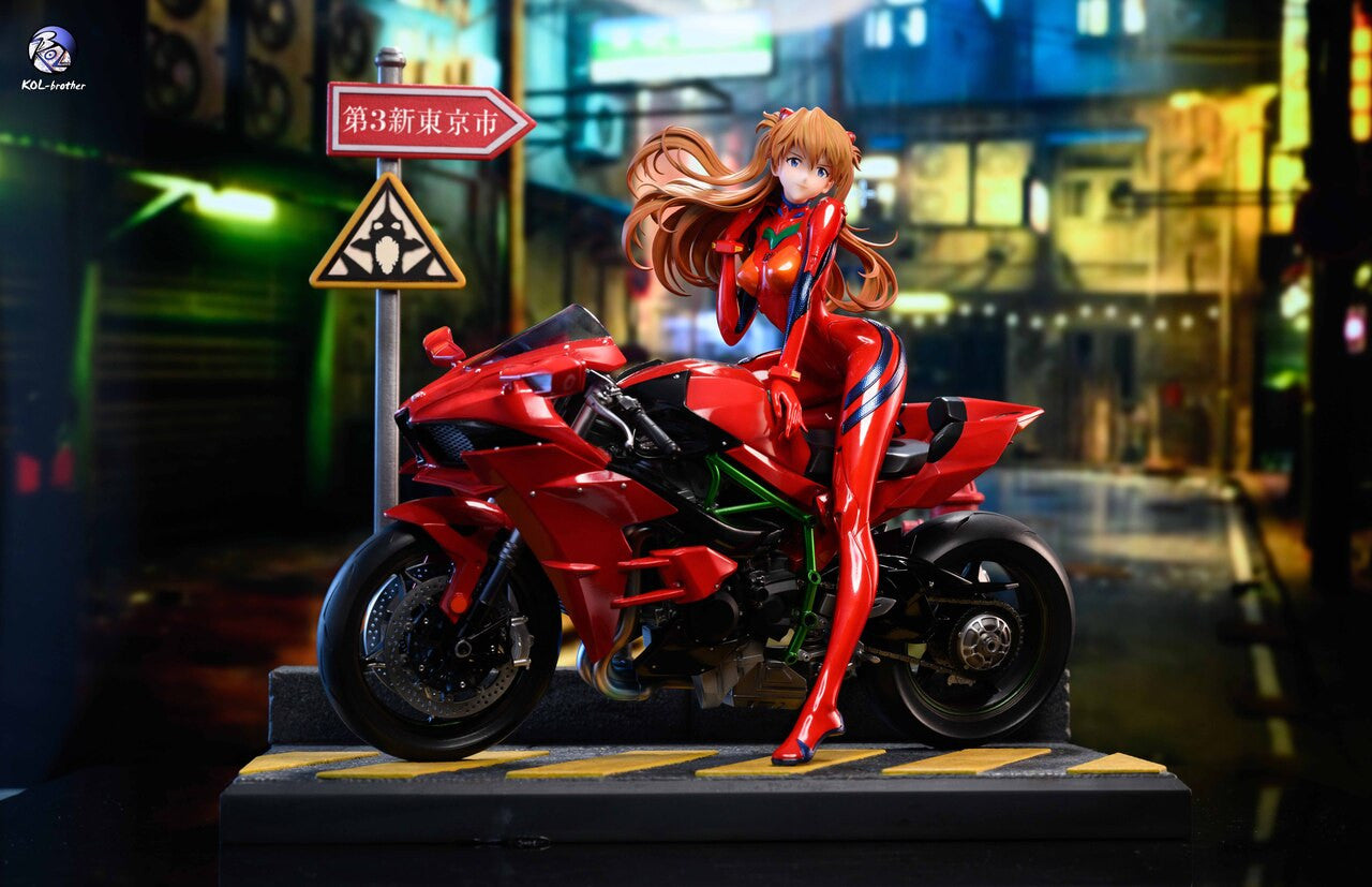 [Warehouse in Stock] KOL Brother Studio - Statue - Neon Genesis Evangelion - Motorcycle Asuka