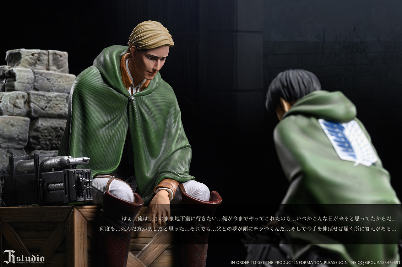 [Warehouse in Stock] JR Studio - Statue - Attack on Titan - Levi & Erwin A Ver.