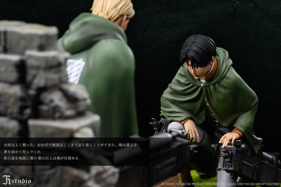 [Warehouse in Stock] JR Studio - Statue - Attack on Titan - Levi & Erwin A Ver.