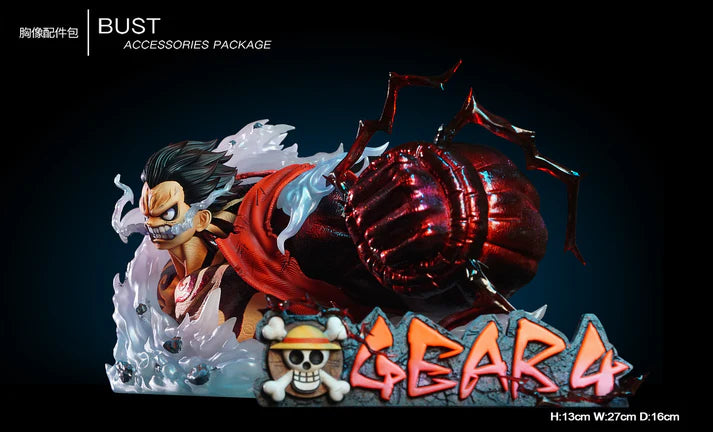 [Warehouse in Stock] More Fun Studio & Monkey.D Studio - Statue - One Piece - Gear 4-Elastic Man Luffy Bust Accessory Statue