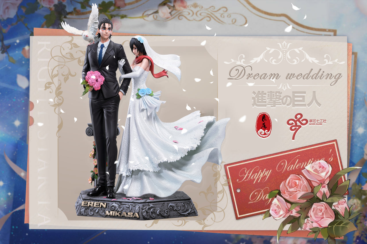 [Warehouse in Stock] LC Studio - Statue - Attack On Titan -  Dream Wedding of Eren Yeager & Mikasa Ackerman