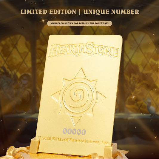 [Pre-Order Closed] HEX Collectibles & BLIZZARD ENTERTAINMENT - Statue - Golden Celebration Card Back Replica (Licensed)