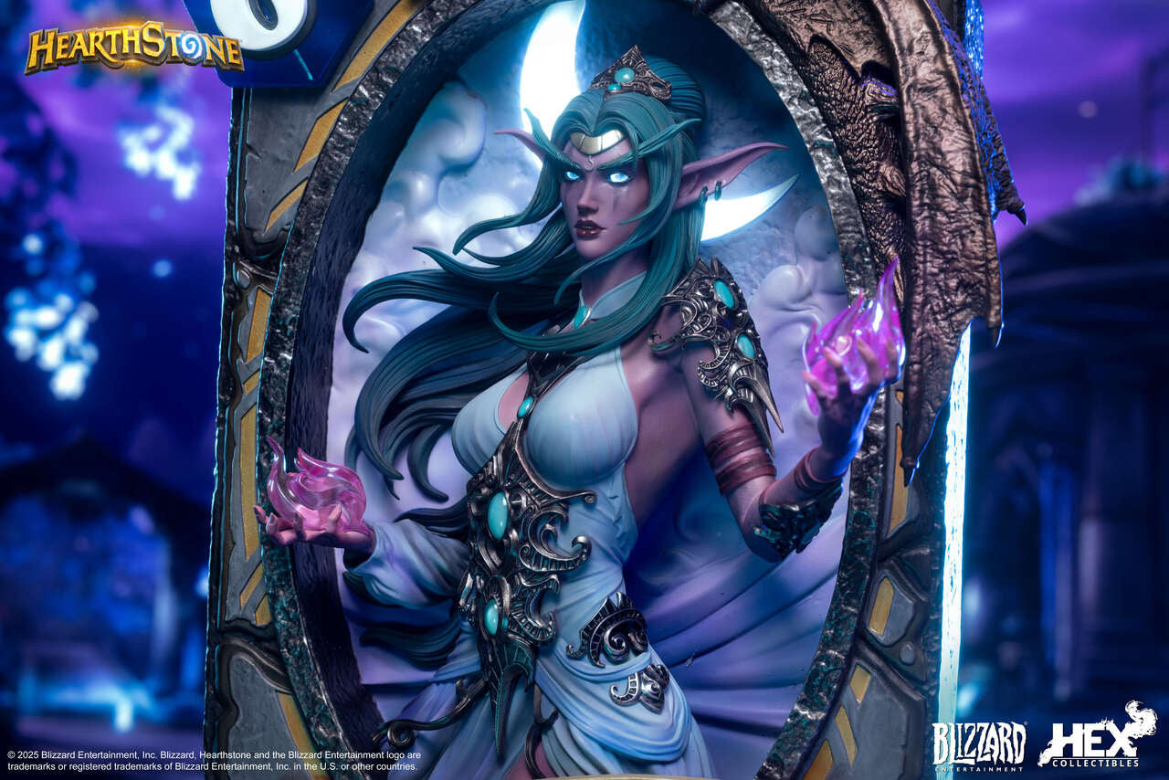 [Pre-Order] HEX Collectibles - Blizzard Hearthstone X Tyrande Whisperwind Art Statue HEXFRAME03 (Licensed)
