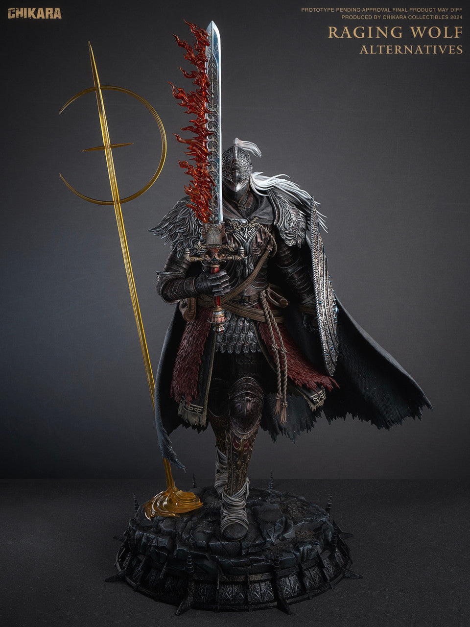 [Warehouse in Stock] CHIKARA Studio - Statue - Elden Ring - Vargram the Raging Wolf