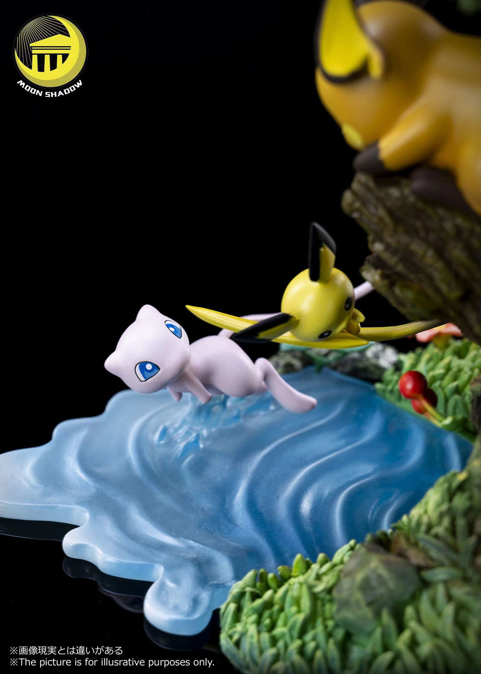 [Warehouse in Stock] Moon Shadow Studio - Statue - Pokémon - Natural Series-Mew & Mewtwo & Pikachu Family