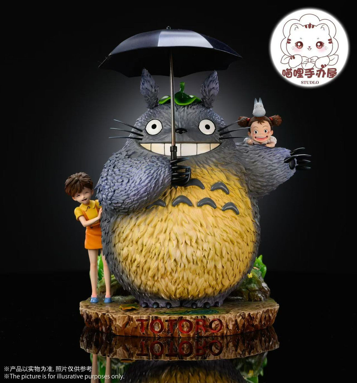 [Warehouse in Stock] Miao Li Studio - Statue - My Neighbor Totoro Umbrella Totoro