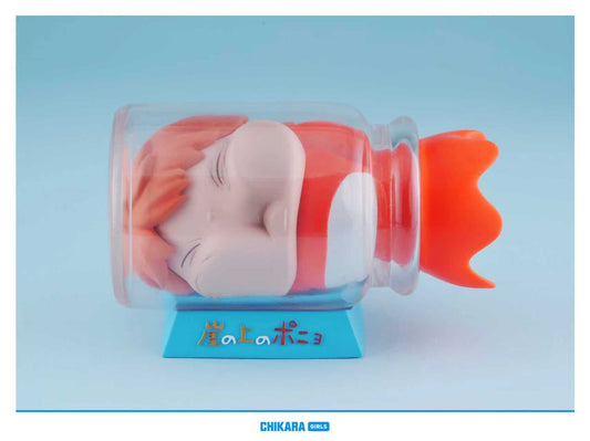 [Pre-Order] CHIKARA Studio  - Statue - Ponyo on the Cliff - Ghibli Desktop Collection 1/1 Ponyo Replica Bottle