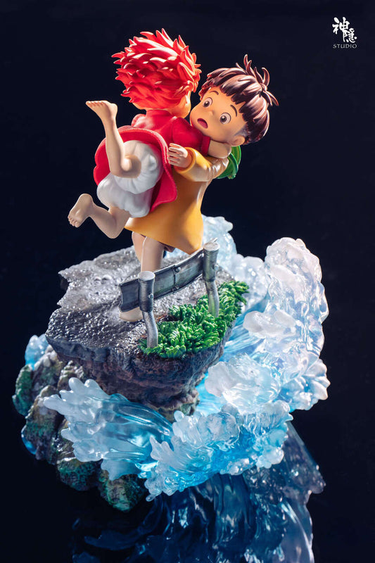 [Warehouse in Stock] Shen Yin Studio - Statue - Ponyo on the Cliff - Ponyo & Sōsuke