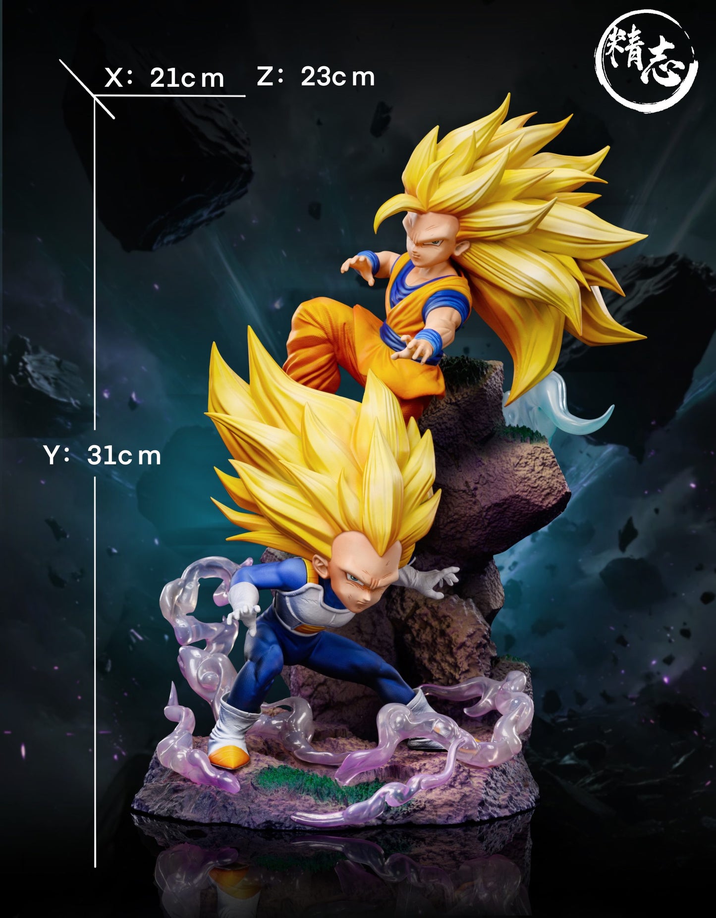 [Pre-Order] Jing Zhi Studio - Statue - Dragon Ball DAIMA - Super Saiyan 3 Goku & Vegeta