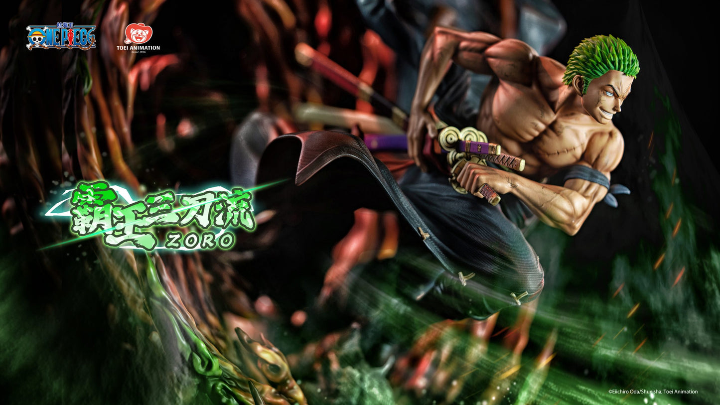 [China Stock] Toei Animation - Statue - Licensed Roronoa Zoro Overlord Three Sword Style