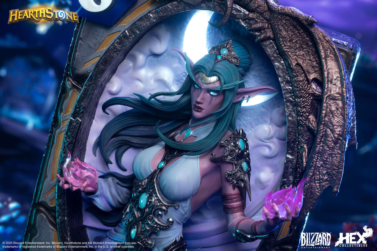 [Pre-Order] HEX Collectibles - Blizzard Hearthstone X Tyrande Whisperwind Art Statue HEXFRAME03 (Licensed)