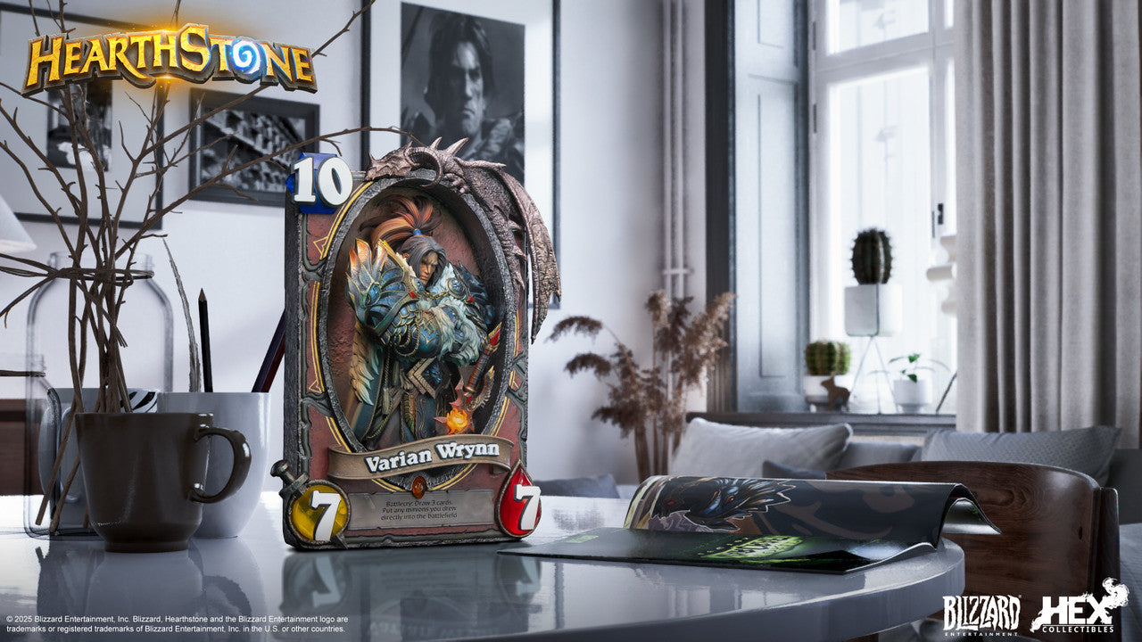 [Pre-Order Closed] HEX Collectibles & BLIZZARD ENTERTAINMENT - Statue - Hearthstone - Varian Wrynn Art Statue (Licensed)