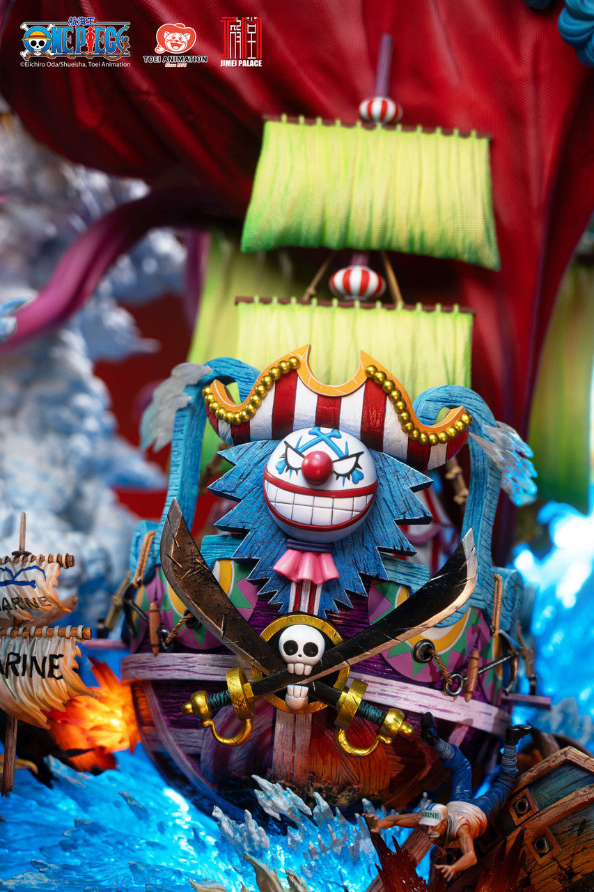 [Pre-Order] Jimei Palace - Statue - ONE PIECE New Yonko BUGGY Limited Edition Statue (Licensed)