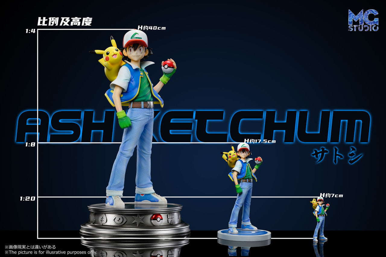[Warehouse in Stock] MG Studio - Statue - Pokémon - Animation Ash Ketchum with Sound Effect