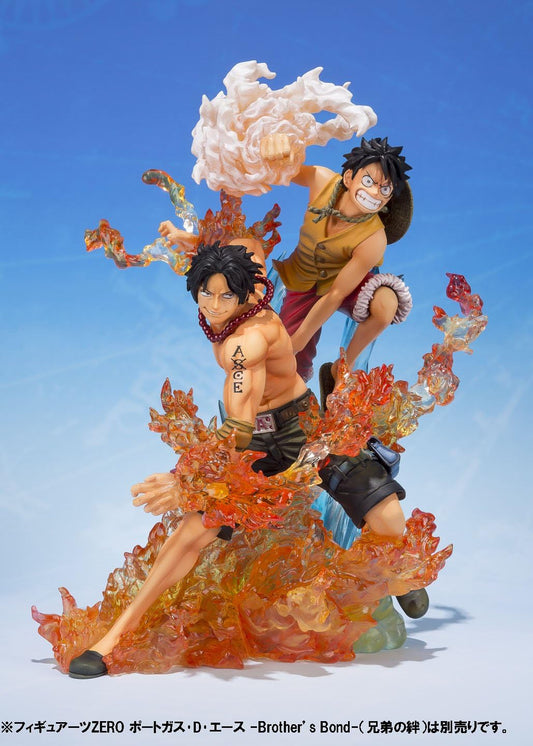 [US in Stock] TAMASHII NATIONS FiguartsZERO - PVC - One Piece - Monkey. D. Luffy and Portagas D. Ace -Brother's Bond- (Licensed)