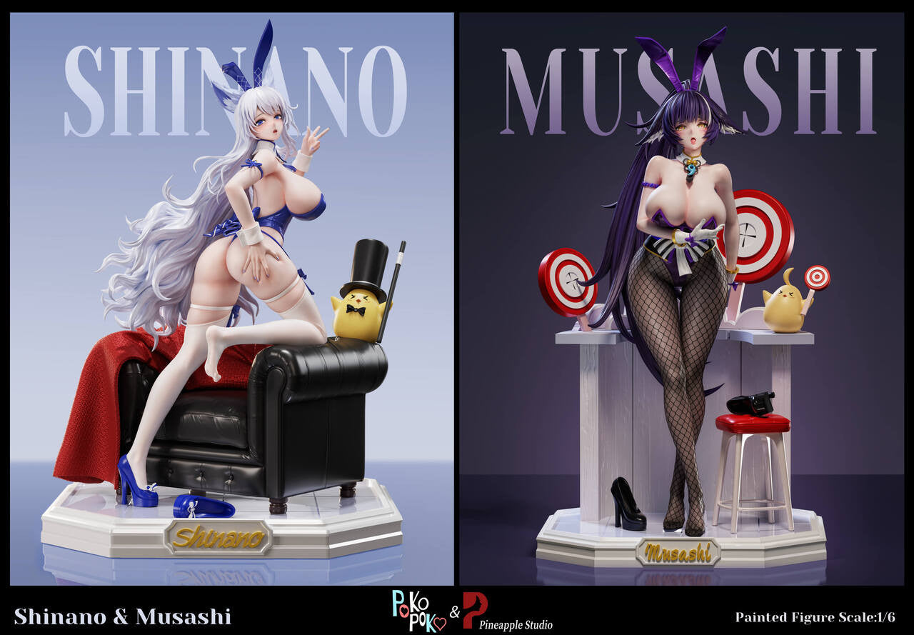 [Pre-Order Closed] Pineapple Studio & Poko Poko - Statue - Azur Lane - Shinano & Musahi