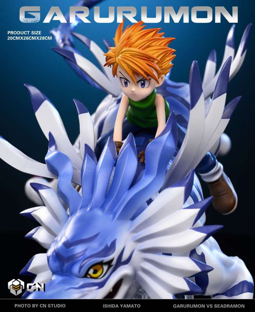 [Pre-Order] Crazy Nest Studio - Statue - Digimon - Fox Flame Garurumon