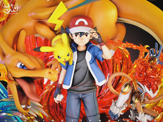 [Warehouse in Stock] Emo Studio - Statue - Pokémon - Hello, I'm Ash Ketchum from Pallet Town