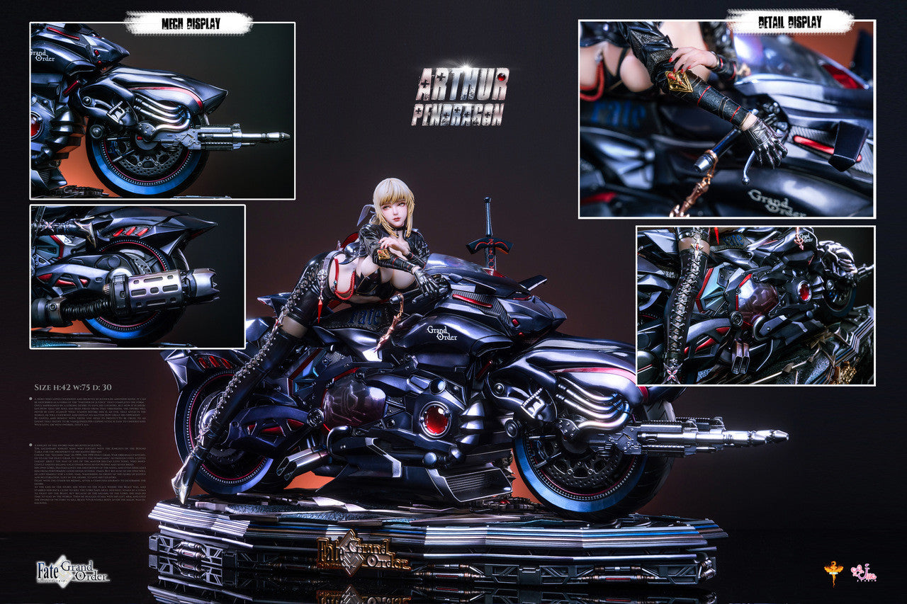 [Warehouse in Stock] DT Studio & UME Studio - Statue - Fate Series - Saber Alter Artria Pendragon Motorcycle