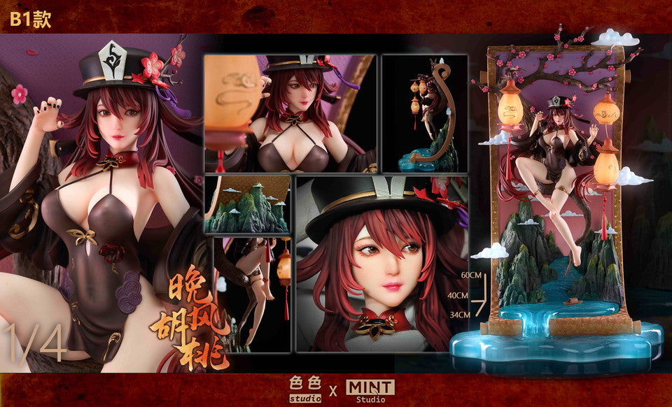 [Warehouse in Stock] Sese Studio & Mint Studio - Statue - Genshin Impact - Evening Wind Hu tao