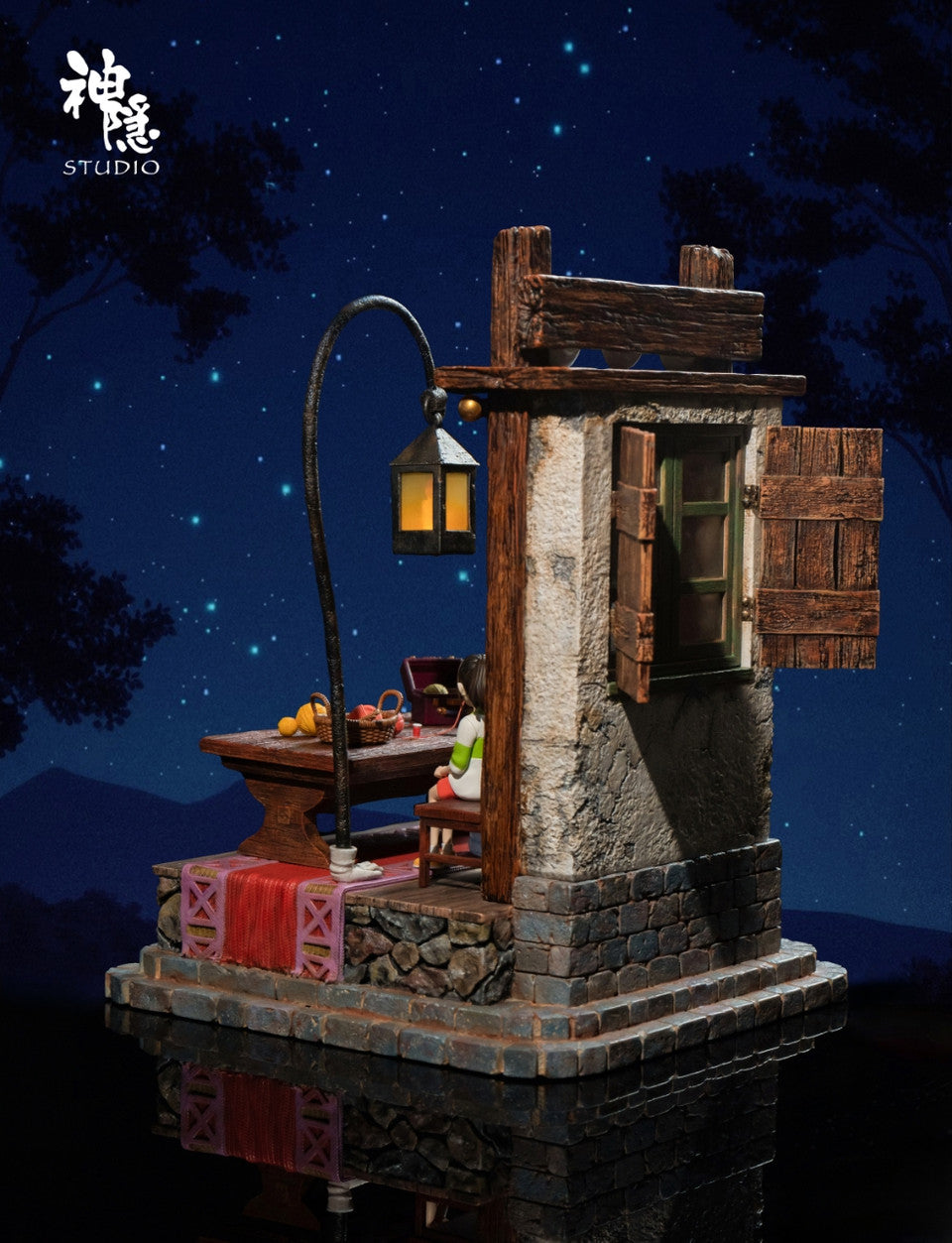 [Warehouse in Stock] Shen Yin Studio - Statue - Spirited Away - Silhouette Moment Series Spirited Away No-Face Man & Chihiro Ogino