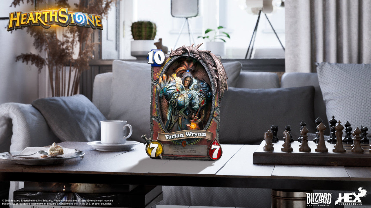 [Pre-Order Closed] HEX Collectibles & BLIZZARD ENTERTAINMENT - Statue - Hearthstone - Varian Wrynn Art Statue (Licensed)