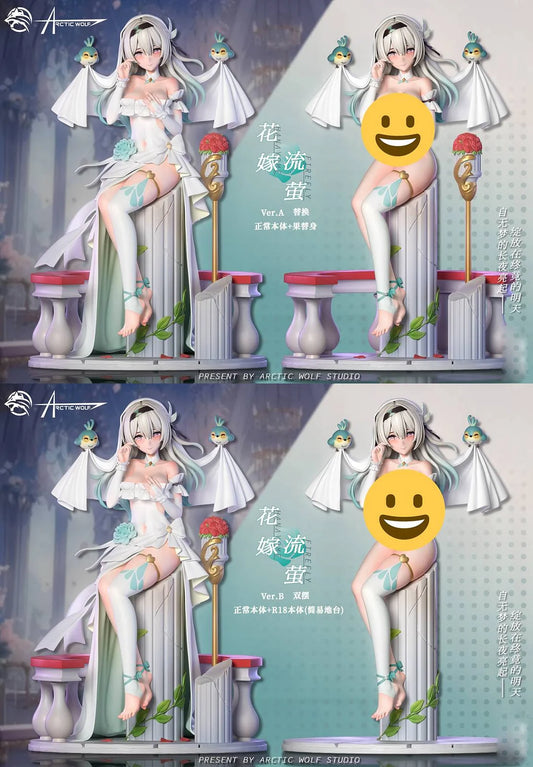 [Warehouse in Stock] Arctic Wolf Studio - Statue - Honkai: Star Rail Wedding dress firefly