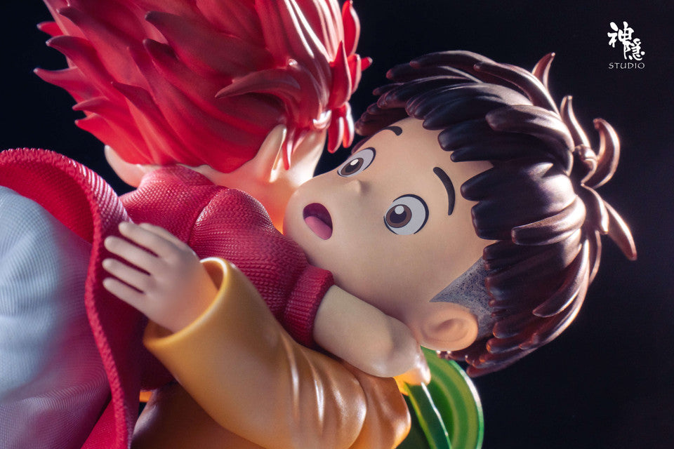 [Warehouse in Stock] Shen Yin Studio - Statue - Ponyo on the Cliff - Ponyo & Sōsuke
