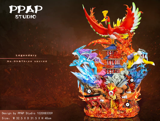 [Warehouse in Stock] PPAP Studio - Statue - Pokémon - Legendary Pokémon 3rd Edition, Legendary beasts & Ho-Oh