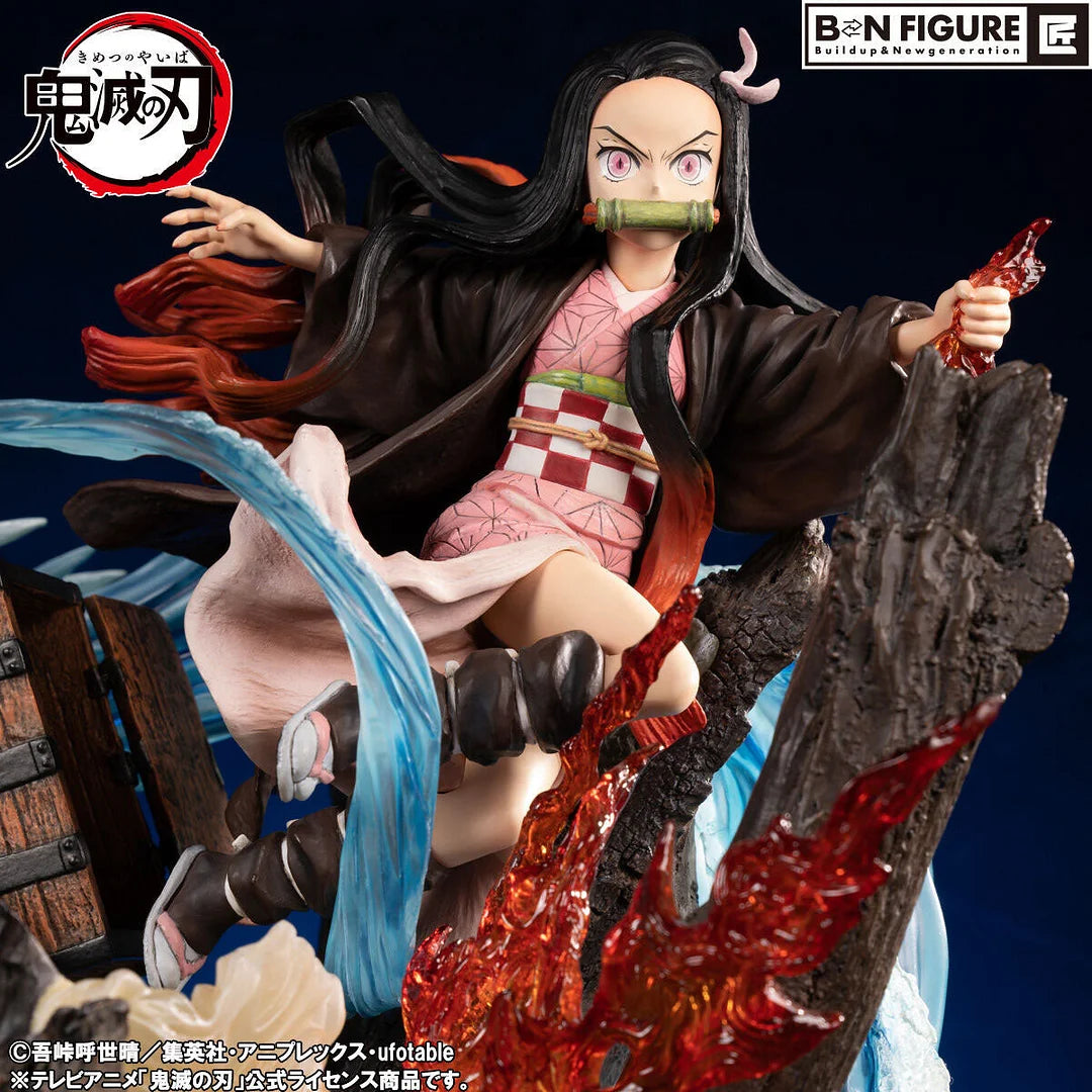 [Warehouse in Stock] BNFIGURE Studio - Statue - Demon Slayer: Kimetsu No Yaiba - Kamado Tanjirou & Kamado Nezuko (Licensed)