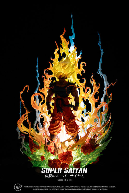 [Warehouse in Stock] White Hole Studio - Statue - Dragon Ball SS GOKU EX version with LED