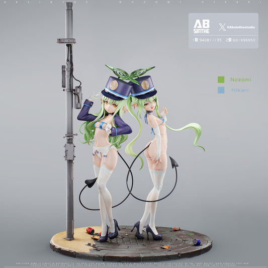 [Warehouse in Stock] ABsinthe Studio - Statue - Blue Archive Hikari & Nozomi