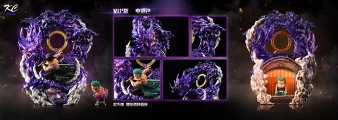 [China stock] KC Studio - One Piece - Straw Hat Pirate Awakening Series - Roronoa Zoro (Black Suit, Electroplating)