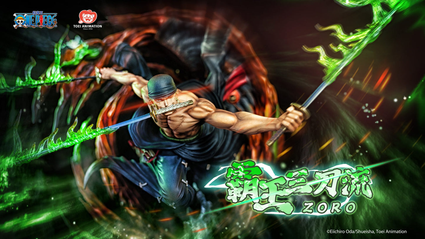 [China Stock] Toei Animation - Statue - Licensed Roronoa Zoro Overlord Three Sword Style