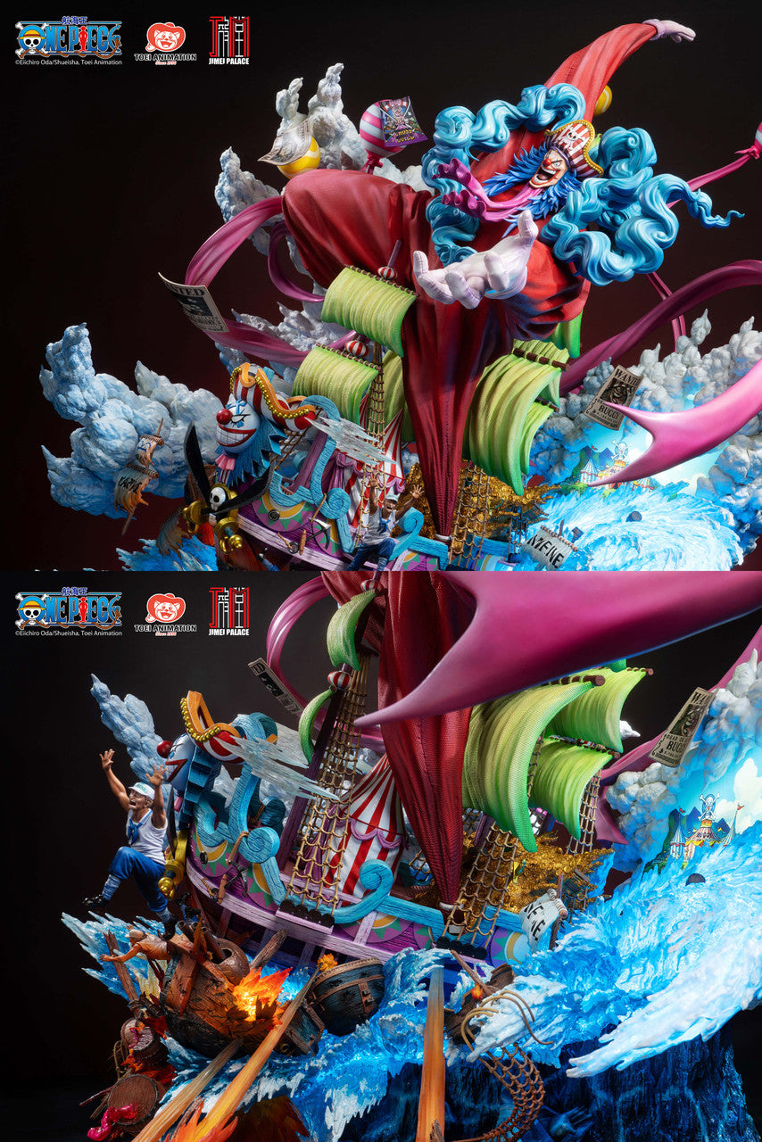 [Pre-Order] Jimei Palace - Statue - ONE PIECE New Yonko BUGGY Limited Edition Statue (Licensed)