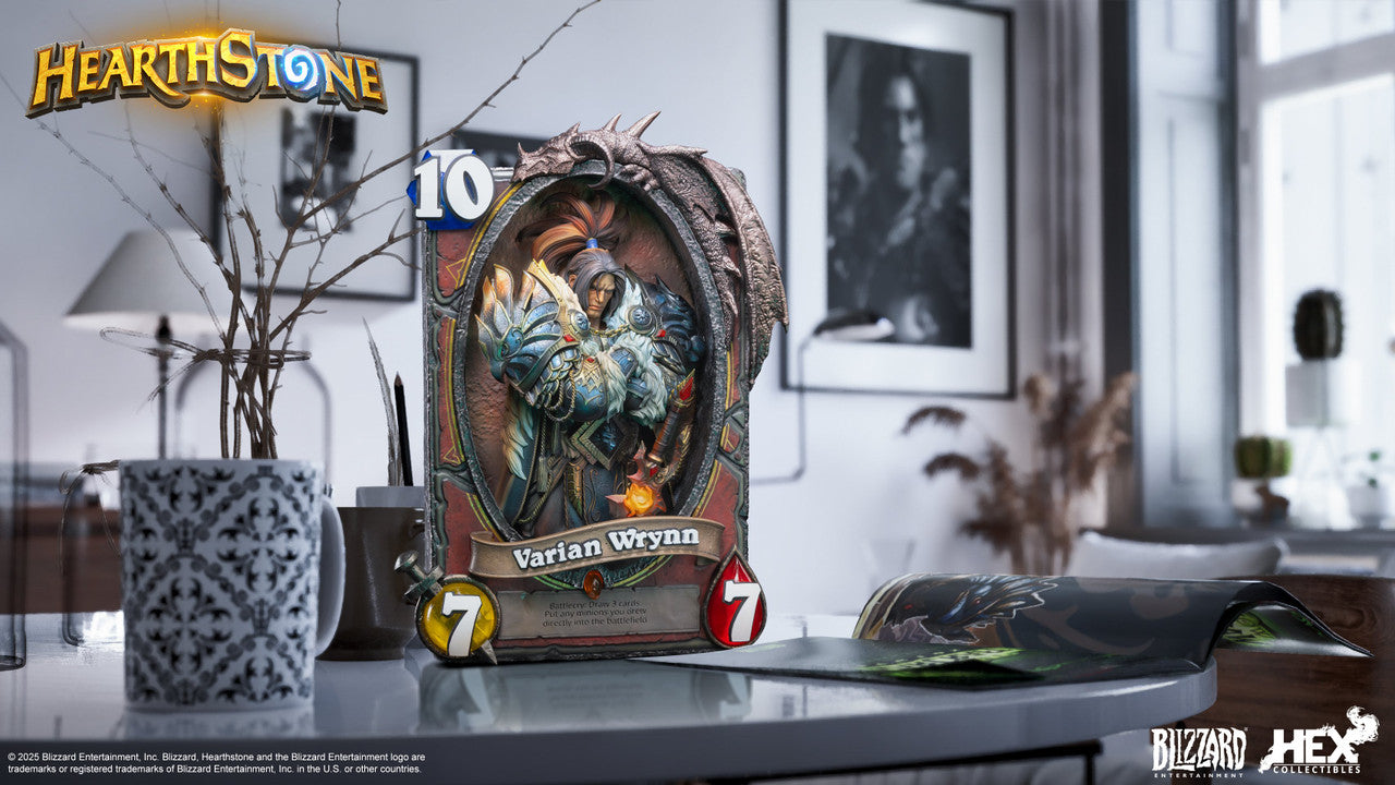 [Pre-Order Closed] HEX Collectibles & BLIZZARD ENTERTAINMENT - Statue - Hearthstone - Varian Wrynn Art Statue (Licensed)