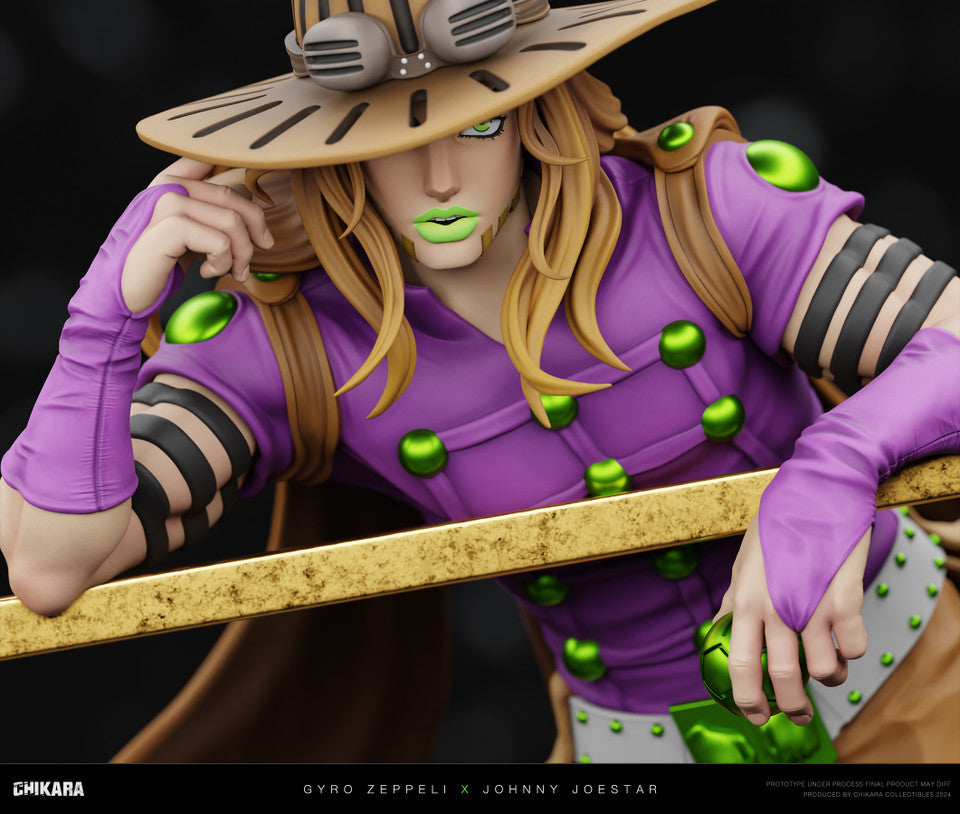 [Pre-Order Closed] CHIKARA Studio  - Statue - JOJO's Bizarre Adventure - SBR Johnny Joestar & Gyro Zeppeli