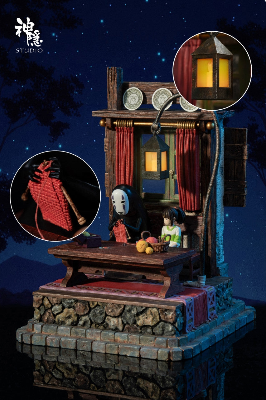[Warehouse in Stock] Shen Yin Studio - Statue - Spirited Away - Silhouette Moment Series Spirited Away No-Face Man & Chihiro Ogino
