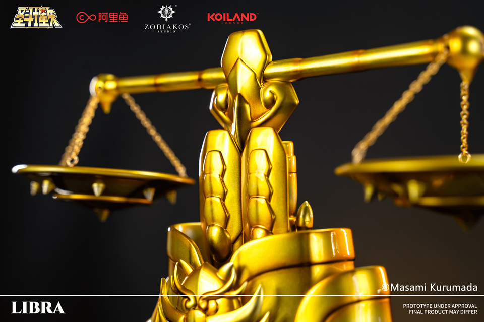 [Warehouse in Stock] Zodiakos Studio - Statue - Saint Seiya - Gold Saint Libra cloth (Licensed)